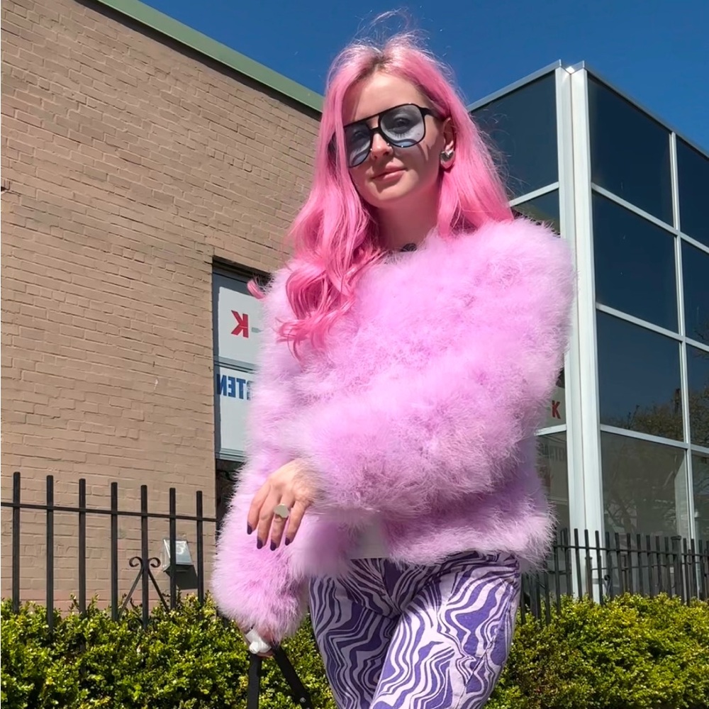 feather jacket
